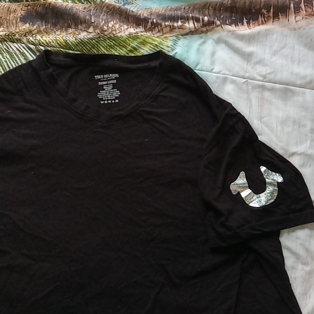 True Religion Black T-Shirt for Men